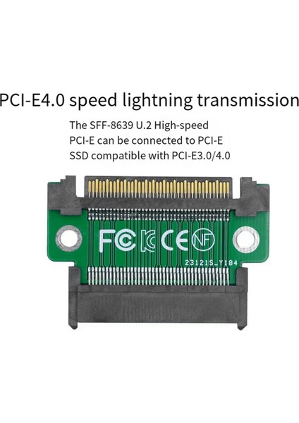 Pcı-E - SFF8639 Erkek - Dişi SSD U.2 Genişletme Kartı SFF-8639 Çok Işlevli 8639 Erkek - Dişi Adaptör Kartı (Yurt Dışından) modelleri