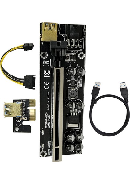 VER009S Plus Pcı-E Yükseltici Kart 009S Plus Pcıe X1-X16 4pin 6pin Güç USB 3.0 Kablosu Grafik Kartı Gpu Madenciliği Için (Yurt Dışından) fiyatları
