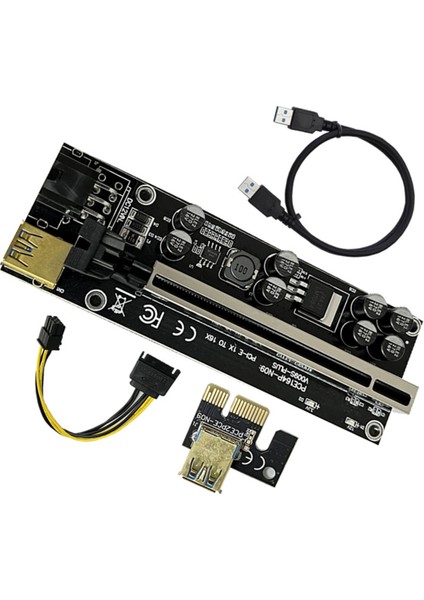 VER009S Plus Pcı-E Yükseltici Kart 009S Plus Pcıe X1-X16 4pin 6pin Güç USB 3.0 Kablosu Grafik Kartı Gpu Madenciliği Için (Yurt Dışından) modelleri