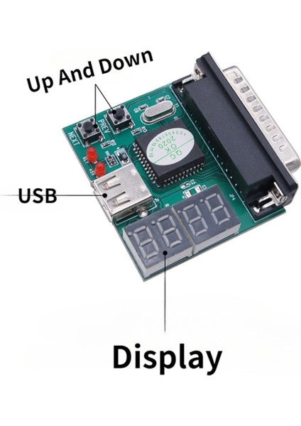 Bilgisayar Arıza Test Kartı Anakart Tanılama Kartı Dizüstü Bilgisayar Dört Bit Algılama USB Güç Kaynağı Hata Algılama (Yurt Dışından) fiyatları