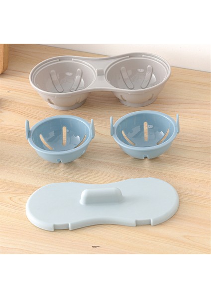 Adet Mikrodalga Yumurta Pişirici 2 Bölmeli Silikon Yumurta Pişirici Haşlanmış Yumurta ve Haşlanmış Yumurtalar Için Mutfak Pişirme Yumurta Kapları, B (Yurt Dışından) fiyatları