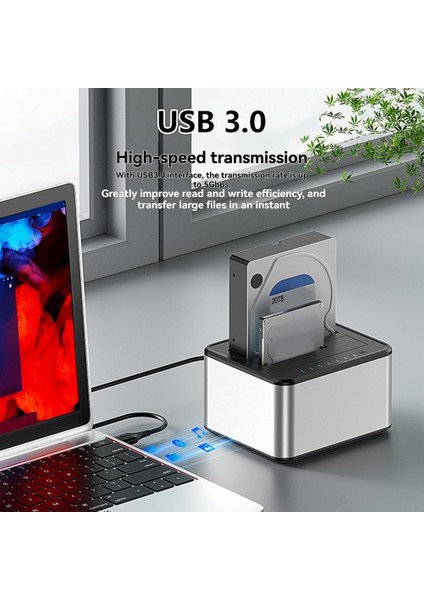 2,5/3,5 Inç SSD Harici Sabit Disk Kutusu Çift Bölmeli Sabit Disk Yerleştirme Istasyonu Sata - USB 3.0 HDD Kutusu Ingiltere Fişi (Yurt Dışından) fırsatları