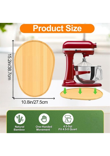 Kitchenaid 5-8 Qt Kase Kaldırmalı Stand Mikseri Için Bambu Mikser Kaydırıcısı, Mutfak Tezgahı Saklama Aksesuarları (Yurt Dışından) fırsatları
