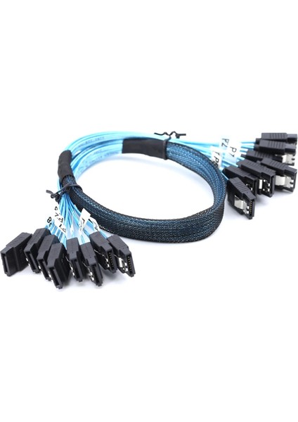 Adet Sata Kablo Seti 8 Set Sata 3.0 Kablo Pc Sata Kablosu Sas 7pin 6gbps Veri Kablosu Sabit Disk SSD Sürücü Nas Ana Bilgisayarı Için (Yurt Dışından)