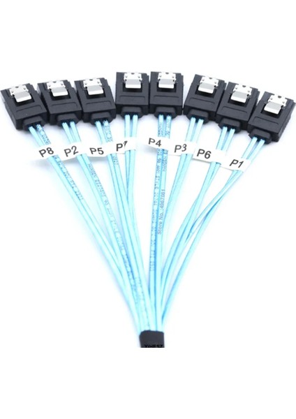 Adet Sata Kablo Seti 8 Set Sata 3.0 Kablo Pc Sata Kablosu Sas 7pin 6gbps Veri Kablosu Sabit Disk SSD Sürücü Nas Ana Bilgisayarı Için (Yurt Dışından) fiyatları