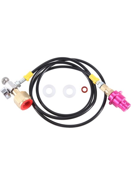 Duo/terra/art Için 2000 Psi Basınç Göstergeli Co2 Adaptör Hortumu, Daha Büyük Co2 Şişelerine Hızlı Bağlantı, Karbonatlı Şişe (Yurt Dışından) fiyatları