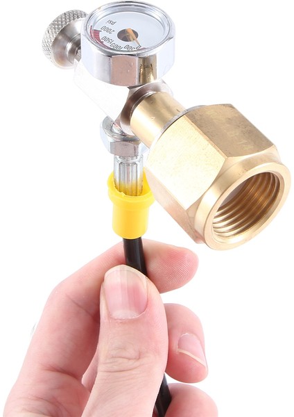 Duo/terra/art Için 2000 Psi Basınç Göstergeli Co2 Adaptör Hortumu, Daha Büyük Co2 Şişelerine Hızlı Bağlantı, Karbonatlı Şişe (Yurt Dışından) fırsatları