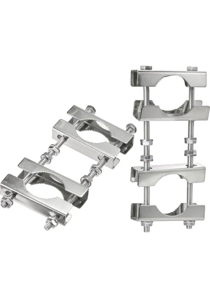 Çift Anten Direği Kelepçe Kiti V Çene Bloğu, Tv Cb Radyo Amatör Bayrak Direği Için Direk Kelepçe Montaj Braketi Tutucu (Yurt Dışından)