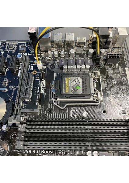 M2 Nvme Key-M - Pcı-E 4.0 X4 Yükseltici Kart Adaptör Kartı Dönüştürücü Kartı ve Sata Güç Kablosu M.2 M Key 2260 2280 SSD Için (Yurt Dışından) fiyatları