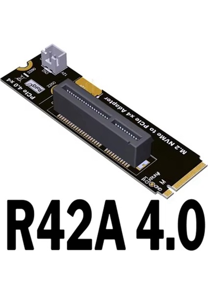 M2 Nvme Key-M - Pcı-E 4.0 X4 Yükseltici Kart Adaptör Kartı Dönüştürücü Kartı ve Sata Güç Kablosu M.2 M Key 2260 2280 SSD Için (Yurt Dışından) fırsatları