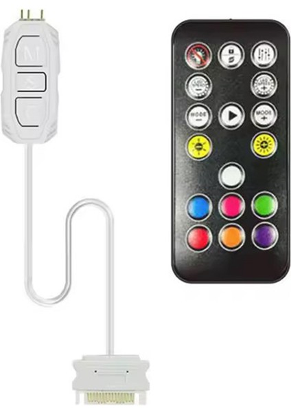 Argb Denetleyici 5V 3pin Sata Güç Kaynağı Rgb Denetleyici 3pın Hub Bilgisayar Cpu Kasa Fanı LED Işık Radyatörü Beyaz (Yurt Dışından) fiyatları