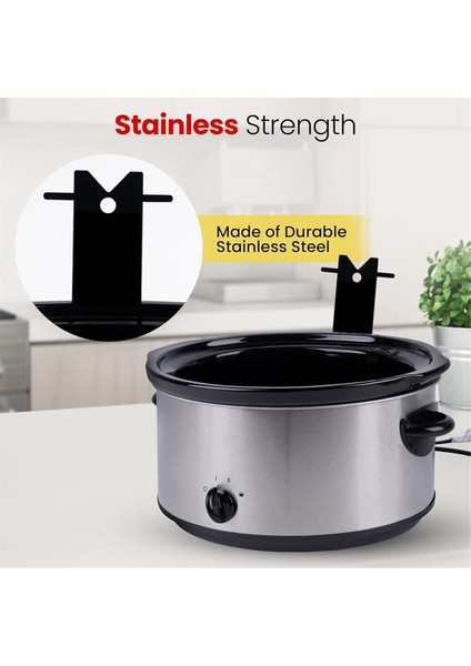 Mutfak Düzenlemesi Için Ocak Üstü Yavaş Pişirici Kapak Tutucusu Yavaş Pişirici Kapak Standı (Yurt Dışından) modelleri