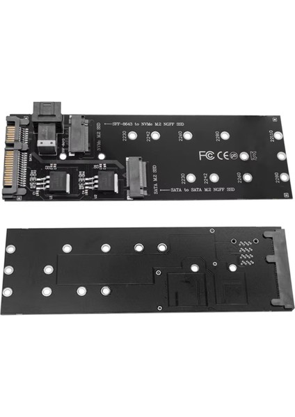 Ngff M-Key - Slimline Sas Nvme Pcıe 22PIN Sata Adaptörü SSD Dönüştürücü - Dizüstü Masaüstü Anakartına Uygun (Yurt Dışından) modelleri