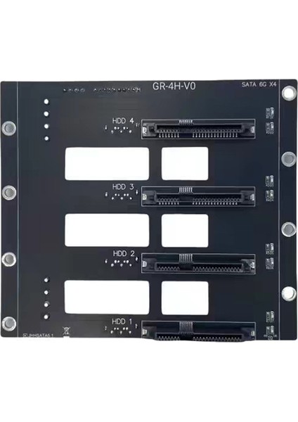 6gbps SSD HDD Sata5.1 Sabit Disk Sürücüsü Arka Panel Nas Depolama Kartı Sunucu Genişletme Kartı Sata'dan 4 Diske Adaptör 2 x 4d (Yurt Dışından)