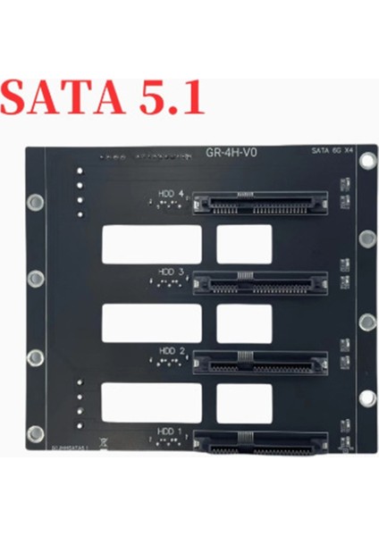 6gbps SSD HDD Sata5.1 Sabit Disk Sürücüsü Arka Panel Nas Depolama Kartı Sunucu Genişletme Kartı Sata'dan 4 Diske Adaptör 2 x 4d (Yurt Dışından) modelleri