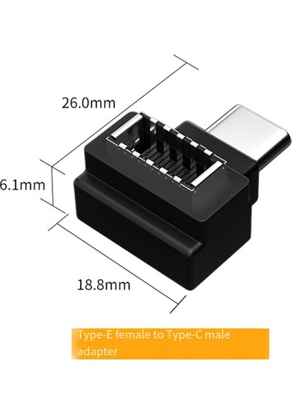 USB 3.1 Ön Panel Başlığı USB Tip-E - USB Tip-A Kablo Adaptörü Konnektörü Tip E Dişi - USB A Erkek Konnektörü (Yurt Dışından) modelleri
