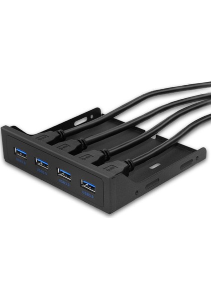 USB 3.0 4 Portlu Ön Panel Usb3.0 3,5 Inç Disket Ön Panel Dahili Braket Adaptörü Masaüstü 3,5 Inç Disket Yuvası Için (Yurt Dışından)