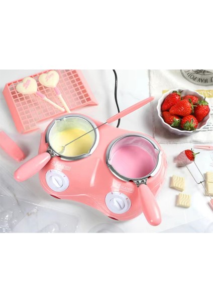 Elektrikli Çift Kazanlı Çikolata Eritme Fırını, Çift Hızlı Sıcak Kaplı Çikolata Eritme Makinesi Seti Ab Fişi (Yurt Dışından) indirimleri