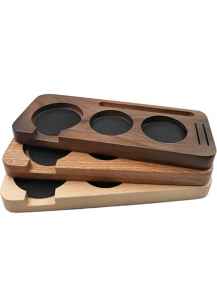 58 mm Ahşap Kahve Tamper Istasyonu Standı Kahve Portafiltre Tutucu Pres Standı Espresso Dağıtım Kolu Tutucu, B (Yurt Dışından) modelleri