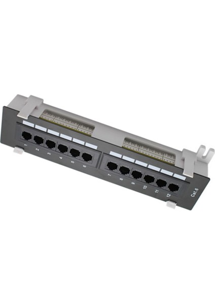 Ağ Araç Seti 12 Portlu Cat6 Patch Panel RJ45 Ağ Duvar Montaj Rafı ve Duvar Montaj Braketi (Yurt Dışından) indirimleri