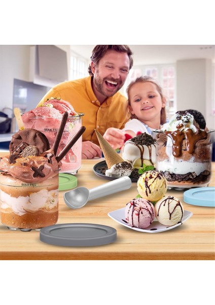 Ninja Için Kremalı Dondurma Kapları ve Kapakları - 4'lü Paket Kremalı Dondurma Kapları, Bardaklar, Kavanozlar, Küvetler ve Kutular Seti NC299AMZ ve NC300S Serisi (Yurt Dışından) fırsatları