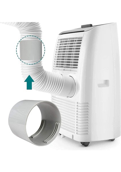 Taşınabilir Klima Egzoz Hortumu Bağlantı Parçası Pencere Adaptörü Klima Ünitesi Boru Bağlantı Parçaları ve Aksesuarları 5.9 Inç (Yurt Dışından) modelleri