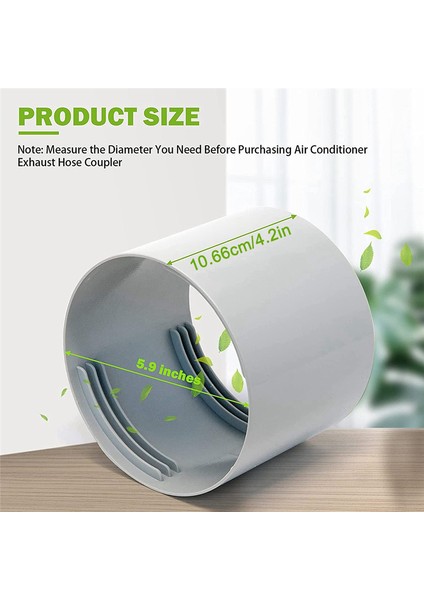 Taşınabilir Klima Egzoz Hortumu Bağlantı Parçası Pencere Adaptörü Klima Ünitesi Boru Bağlantı Parçaları ve Aksesuarları 5.9 Inç (Yurt Dışından) indirimleri