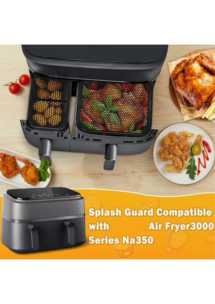 Silikon Sıçrama Koruyucuları, Philips Airfryer 3000 Çift Sepetli 5000 Serisi Çift Sepetli NA350 NA550 3l ile Uyumlu (Yurt Dışından) indirimleri