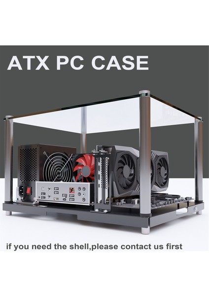 Pc Testi Açık Kasa Raf Tezgahı Açık Çerçeve Kendin Yap Oyun Bilgisayarı Açık Kasa Desteği Anakartlar Atx Matx (Yurt Dışından) fırsatları