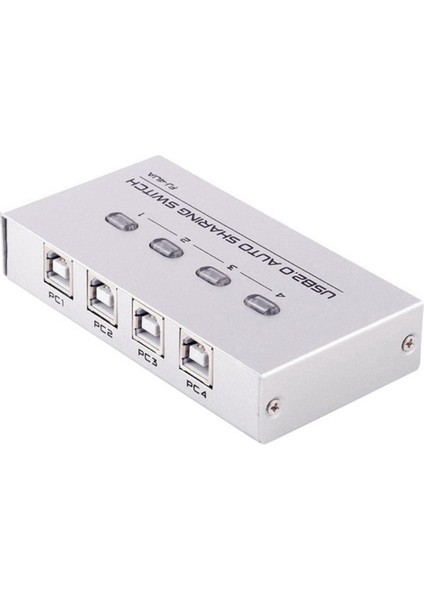 Fjgear 4 Port Usb2.0 Paylaşımlı Manuel Anahtar Kutusu Hub Yazıcı Için USB Aygıtını Paylaşın 4ua Dört Portlu Anahtarlama (Yurt Dışından)
