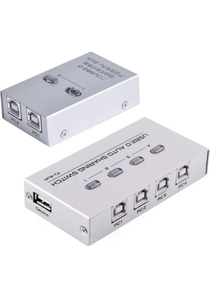 Fjgear 4 Port Usb2.0 Paylaşımlı Manuel Anahtar Kutusu Hub Yazıcı Için USB Aygıtını Paylaşın 4ua Dört Portlu Anahtarlama (Yurt Dışından) modelleri
