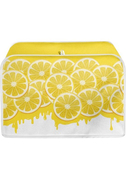 Tost Makinesi Kılıfı, 2 Dilim Ekmek Tost Makinesi Toz Kapağı, Ev Mutfak Aksesuarları Dekorasyonu, Limon (Yurt Dışından)