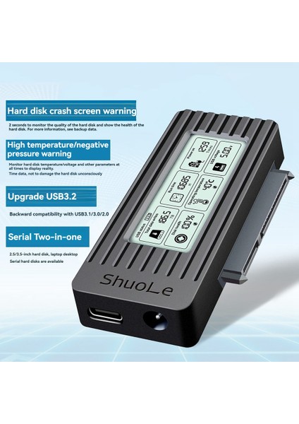 Shuole USB C - Sata Ide Sabit Disk Adaptörü Dönüştürücü Kablosu 3,5 2,5 Inç Hdd/ssd Sata Iıı Sabit Disk Adaptörü Pc Dizüstü Bilgisayar Için (Yurt Dışından) modelleri