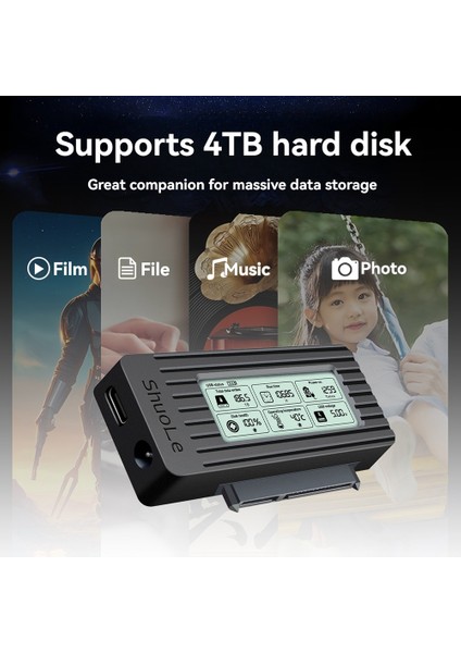 Shuole USB C - Sata Ide Sabit Disk Adaptörü Dönüştürücü Kablosu 3,5 2,5 Inç Hdd/ssd Sata Iıı Sabit Disk Adaptörü Pc Dizüstü Bilgisayar Için (Yurt Dışından) indirimleri