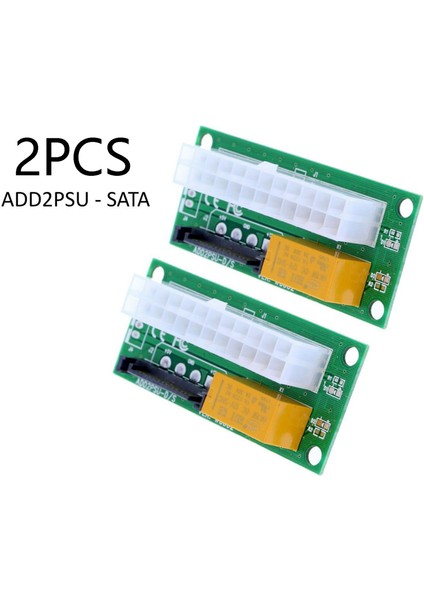 Btc Miner Madenciliği Için 2 Adet Çift Psu Adaptörü Atx 24PIN - Sata Güç Senkronizasyonu Başlangıç Kartı ADD2PSU Yükseltici Genişletici Adaptörü (Yurt Dışından) fiyatları