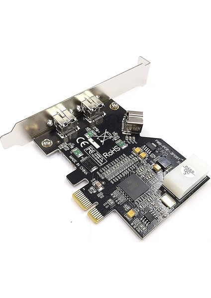 3 Portlu Pcı-E Firewire 800 Kartı Ieee Harici 1394B x 2 + Dahili 1394B x 1 Denetleyici Kartı Adaptörü Win 7/8/10 Için (Yurt Dışından)