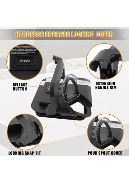 Ninja Blender 72 Oz Sürahi Için Kapak Değişimi, Ninja Blender BL642 Serisi Için Üst Kilitli Kapak Kapağı Yedek Parçaları (Yurt Dışından) indirimleri