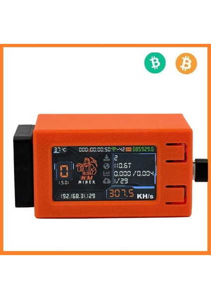 Nmminer Nerdminer 307KH/S Btc Solo Piyango Madencisi 1,91 Inç Renkli Ekranlı Bitcoin Btc Madencisi Nerd Miner Soğutma Fanlı (Yurt Dışından) fiyatları