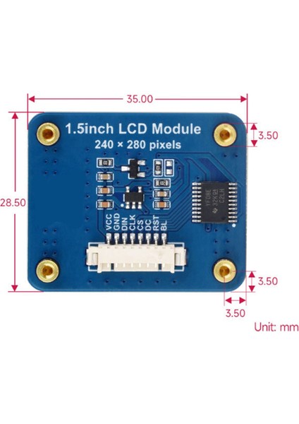 IPS 1,5 Inç 8pın Spı Tft LCD Ekran Modülü NV3030B Kontrol Cihazı 240(RGB)X280 (Yurt Dışından) fırsatları