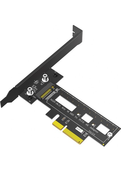 M.2 Ngff Pcıe SSD - Pcı Express 3.0 X4 Ana Bilgisayar Adaptör Kartı Desteği M.2 Pcıe (Nvme Veya Ahcı) Tip 2242 2260 280 Siyah (Yurt Dışından)
