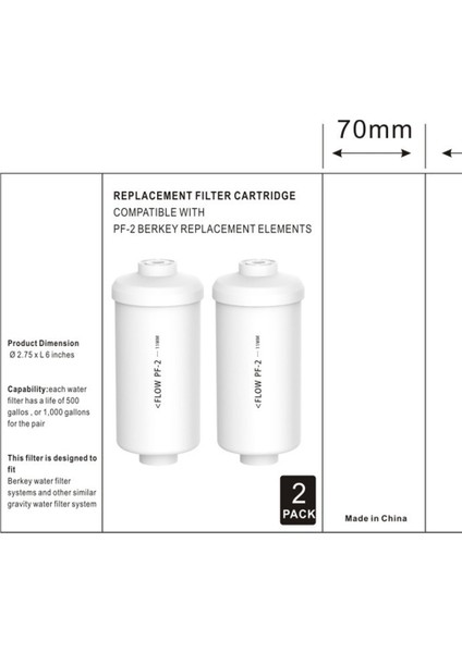 Florürlü Su Filtresi K5366 Arsenik Filtreleri Gravite Su Filtreleme Sistemi Arıtma Elemanları ile Uyumlu (Yurt Dışından) indirimleri