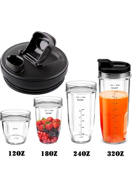Ninja Blender Için 2 Adet Yedek Parça Kapağı, Iç Çapı 3,35 Inç Ninja Blender 12/18/24/32OZ Bardak Için Yudumlama ve Sızdırmazlık Kapakları (Yurt Dışından) fırsatları