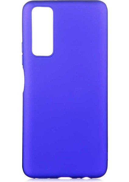 Huawei P Smart 2021 Kılıf Senk Premier Silikon Kapak-Saks Mavi