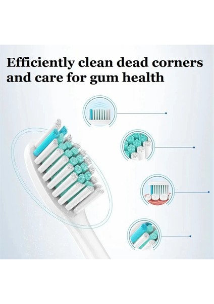 HX6014/HX6064/HX6730/3216/9362,A Için 20 Adet Elektrikli Diş Fırçası Yedek Başlıkları Kıllar Nozullar Diş Fırçası Başlığı (Yurt Dışından) fiyatları