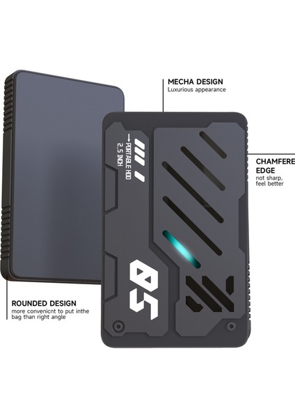 2,5 Inç Taşınabilir Harici Usb3.0 HDD Rgb Depolama Diski Taşınabilir Usb3.0 Sabit Disk Genişletme Depolama Alanı Pc Dizüstü Bilgisayar Için 500 GB (Yurt Dışından) fiyatları