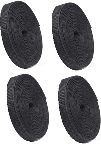 Büzülebilir Örgülü Kablo Kılıfı Yalıtımı Yangına Dayanıklı Koruyucu Kılıf, Isıyla Büzüşen Boru Kablo Sonlandırıcı Siyah (Yurt Dışından)