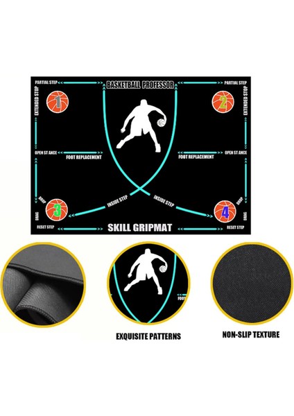 Taşınabilir Basketbol Ayak Çalışma Matı Taşınabilir Kaymaz Basketbol Eğitim Matı Ayak Çalışma Adım Eğitim Pedi (Yurt Dışından) fiyatları