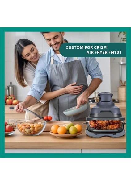 Ninja Crispi Air Fryer Için Silikon Isıya Dayanıklı Mat, Ninja Crispi FN101 Kapları Için Isı Yalıtımlı Aksesuarlar (Yurt Dışından) fırsatları