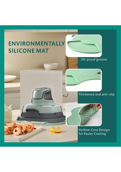 Ninja Crispi Air Fryer Için Silikon Isıya Dayanıklı Mat, Ninja Crispi FN101 Kapları Için Isı Yalıtımlı Aksesuarlar (Yurt Dışından) indirimleri