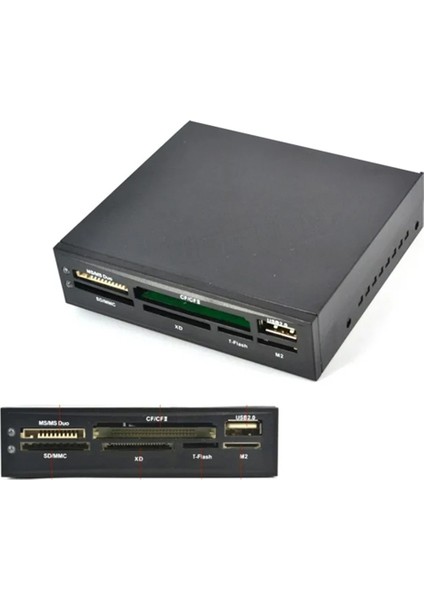 Pc Kasası Için Dahili Kart Okuyucu USB Hub Tflash Hafıza Kartı Yazıcı Adaptörü 3,5 Inç HDD Sabit Disk Sürücüsü Için (Yurt Dışından) fiyatları